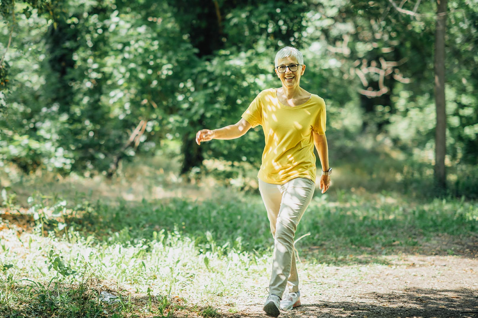 activité physique d'une femme agée