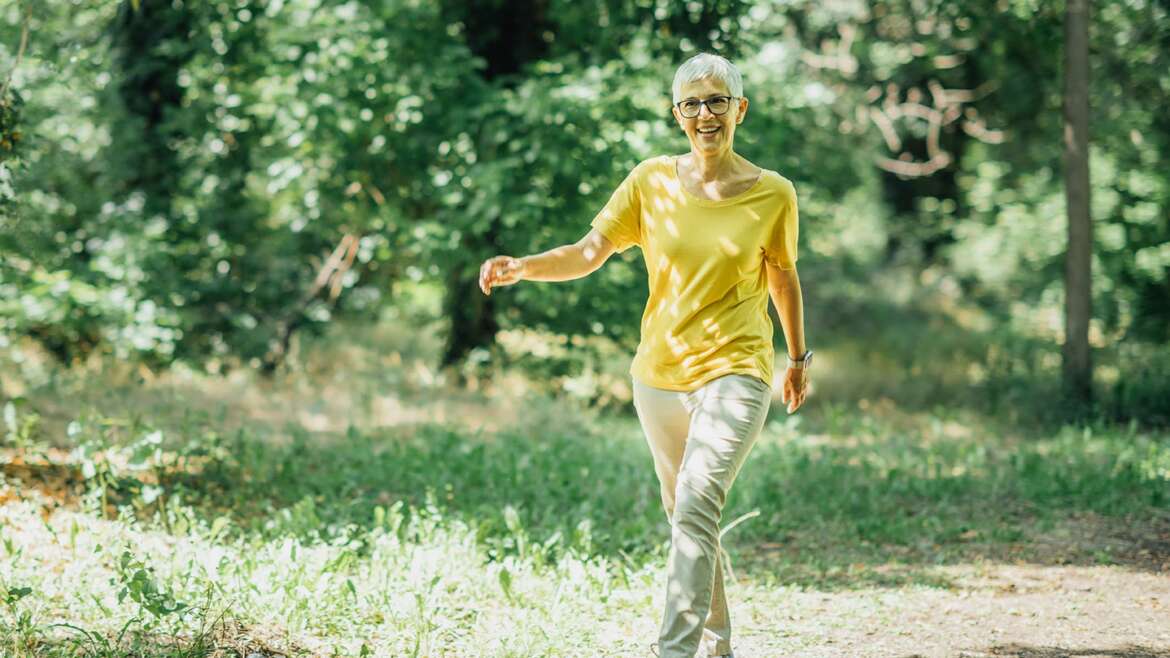 activité physique d'une femme agée